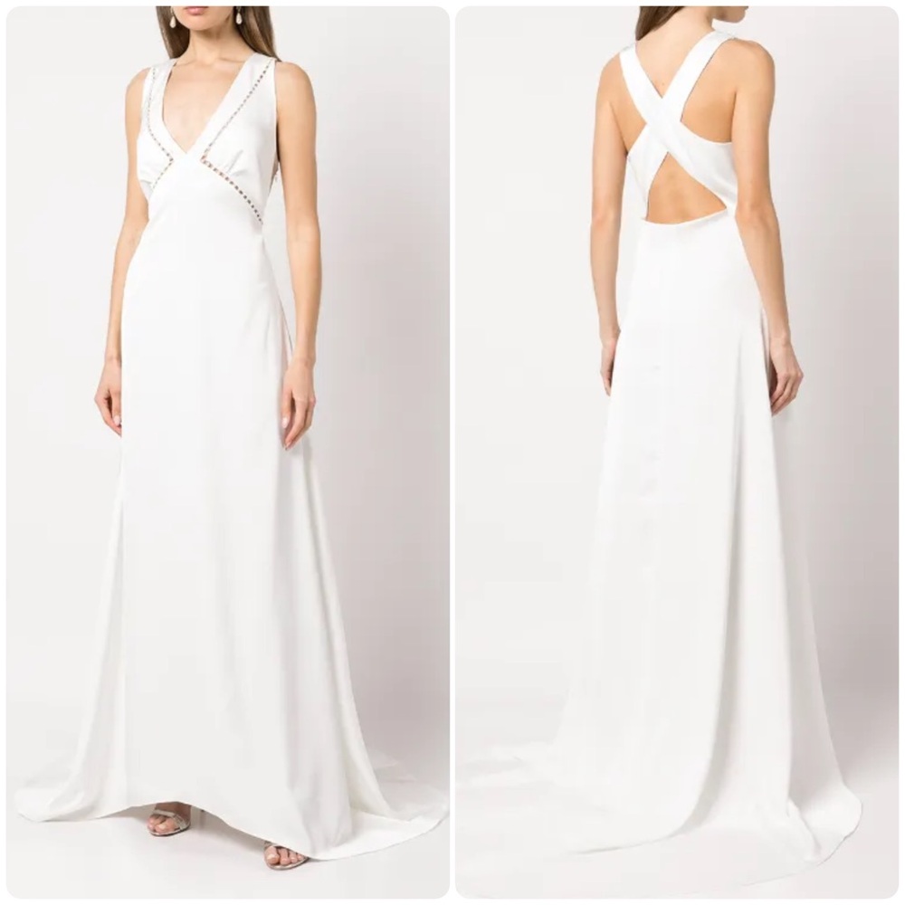 Sachin & Babi size 14 Astor pearl-embellished gown - Picture 2 of 14